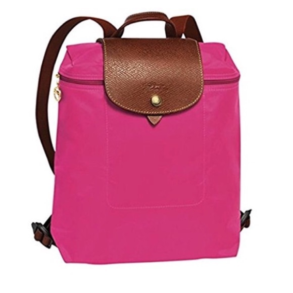 longchamp backpack pink